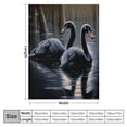 thumbnail image 4 of HENGT  Black Swans Blanket Beautiful Animals Blanket Soft Fuzzy Plush Throw Blankets for Couch Bed, 4 of 6