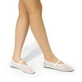 thumbnail image 5 of Dream Pairs Women’s Mary Jane Flats – Fishnet Pointed-Toe Flats with Buckle Strap, 5 of 8