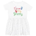 thumbnail image 3 of Inktastic I Love My Granny Girls Toddler Dress, 3 of 5