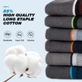 thumbnail image 3 of Lohol Mens Ankle Running Socks, Athletic Cushioned Low Cut Moisture Wicking Cotton Short Sports Socks, 6 Pairs, 3 of 9