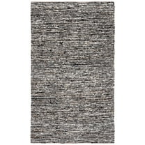 SAFAVIEH Natura Stephen Distressed Area Rug, Black/Ivory, 5' x 8'