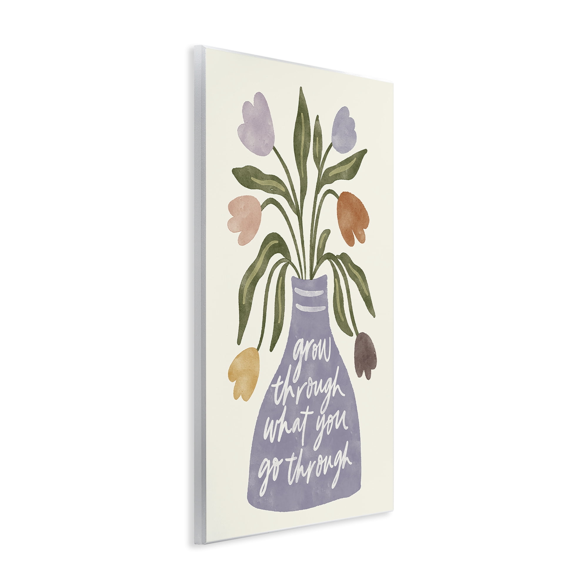Stupell Industries What You Go Through Flowers Plants & Flowers Painting Unframed Art Print Wall Art, 13 x 19