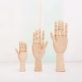 thumbnail image 4 of Wooden Hand Figurines Rotatable Joint Hand Model Drawing Sketch Mannequin Miniatures Home Office Desktop Room ​DIY Decoration, 4 of 6