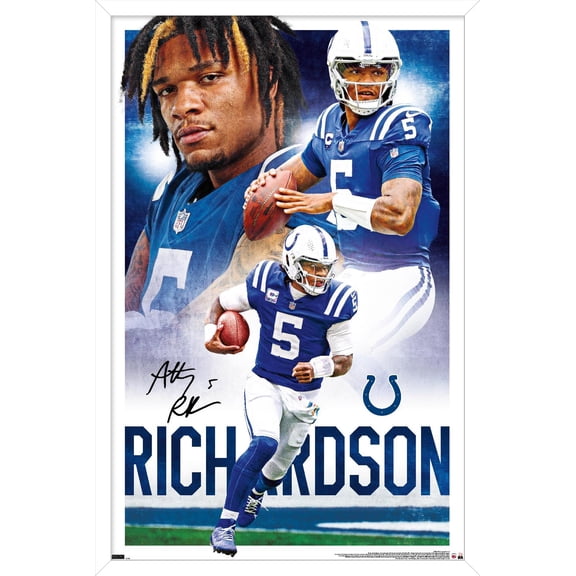 NFL Indianapolis Colts - Anthony Richardson 24 Wall Poster, 14.725" x 22.375" Framed