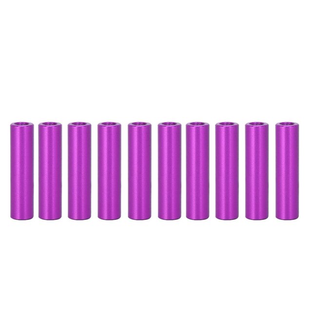 10 Uds M3x20 varillas de sujeción de perno espaciador de columna de separación de aluminio redondas púrpura VoborMX herramienta