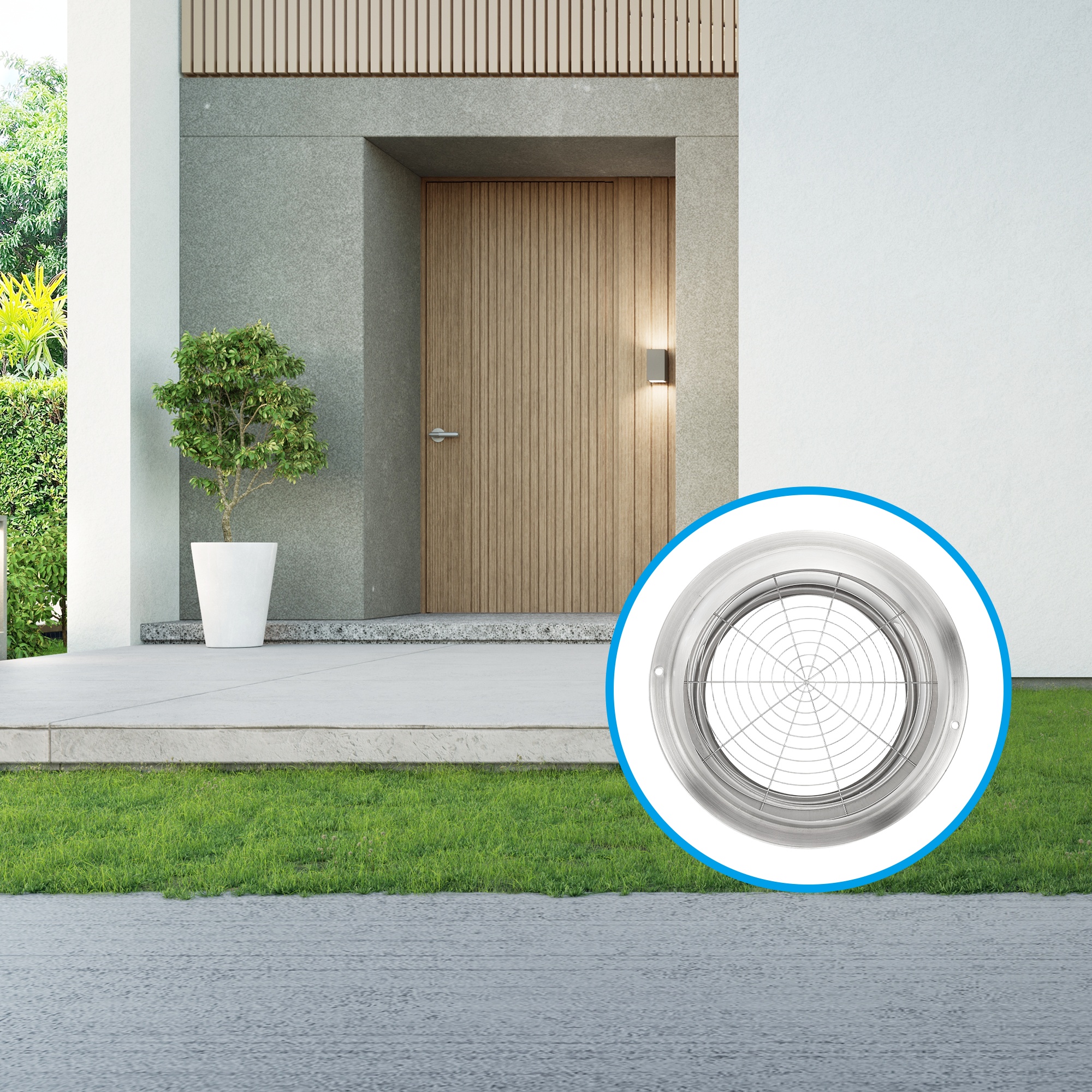 Uxcell 6 Inch Dryer Vent Cover, Stainless Steel Exterior Wall Air Vent for HVAC Ducting