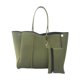 thumbnail image 1 of Bolsa de neopreno para mujer con bolsa interior, multiusos, ligera, impermeable, para piscina. Verde, 1 of 9