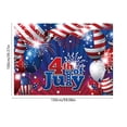 thumbnail image 3 of Decoraciones para el Día de los Caídos, decoraciones para el 4 de julio, decoraciones patrióticas, bandera para colgar fotos del Día de la Independencia, tela de fondo de fibra de poliéster., 3 of 7
