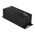 thumbnail image 3 of StarTech.com 7 Port USB Hub with Power Adapter, Surge Protection, Metal Industrial USB 3.0 Data Transfer Hub, Din Rail, Wall or Desk Mountable, High Speed USB 3.1/USB 3.2 Gen 1 5Gbps Hub 7 x USB 3.2 Gen 1 - Windows/macOS/Linux (HB30A7AME) - Hub - - Rail Din Montable, Montable au Mur - Conforme TAA - pour P/N : ITB20D3250, 3 of 5