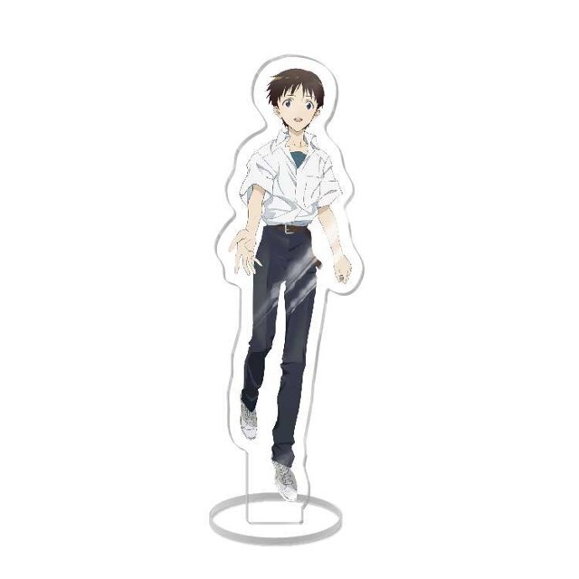 Figura de Anime NEON GENESIS EVANGELION EVA Asuka Ayanami Rei Kawaii, placas de pie acrílicas, modelo de juguetes, adornos, regalos, nuevo, 16CM QYM unisex