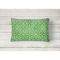 thumbnail image 2 of Watercolor Geometric Cirlce on Green Canvas Fabric Decorative Pillow, 2 of 3