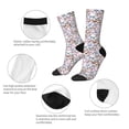 thumbnail image 3 of KLL sloth cartoon Print Cool Socks Men's Women's Crew Socks Funny Crazy Novelty Stockings, 3 of 6