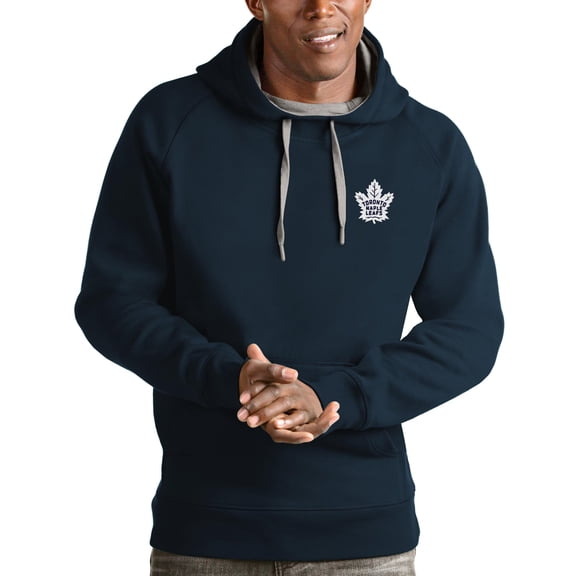 Men's Antigua Navy Toronto Maple Leafs Victory Pullover Hoodie