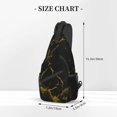 thumbnail image 3 of ZICANCN Crossbody Sling Bag for Men Women - Marble Abstract Casual Shoulder Backpacks for Travel Sport Climbing Runners Daypack, 3 of 9