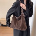 thumbnail image 3 of Suede Shoulder Tote Bag for Women Elegant Slouchy Purse with Roomy Interior Ideal Work and Daily Use, 3 of 6