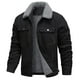 thumbnail image 2 of Ceisia Men's Fleece-Lined Suede-Like Workwear Jacket with Sherpa Collar Gift, 2 of 9