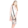 thumbnail image 4 of Youngever Clear Cross-Body Purse, Stadium Approved Clear Vinyl Bag, Adjustable Strap, Extra Inside Pocket, 4 of 4