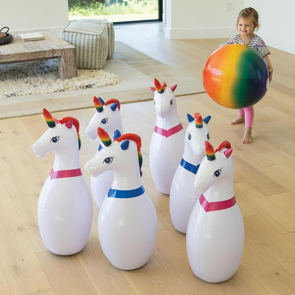 INFLATABLE UNICORN BOWLING