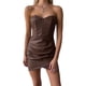 thumbnail image 4 of Txlixc Vestido ajustado de mujer, sin mangas, espalda abierta, dobladillo irregular, minifalda de verano para fiestas de Clubes Txlixc moda, 4 of 7