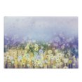 thumbnail image 1 of Flower Cutting Board, Chamomile and Dandelion Field Meadow Landscape in Contrasting Colors Idyllic View, Decorative Tempered Glass Cutting and Serving Board, Large Size, Yellow Purple, by Ambesonne, 1 of 1