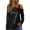 Black, variant on Sexy Night Out Sparkly One Shoulder Top, Women's Sequin Long Sleeve Glitter Blouse, Elegant Evening Party Outfit