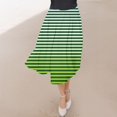 thumbnail image 3 of ameIAEA Women A-Line High Waist Midi Skirt Color Block Ruffle Flowy Skirts 2024 Fall Trendy Skirt, 3 of 6