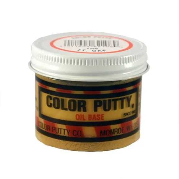 Color Putty 108 Wood Filler, Color Putty, Mild, Light Oak, 3.68 oz, Jar