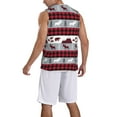 thumbnail image 5 of Rocae Buffalo Plaid Forest for Men's Basketball Jersey Lightweight and Breathable Athletic Tank Top,Quick-Drying Sports Jersey 4X-Large, 5 of 9