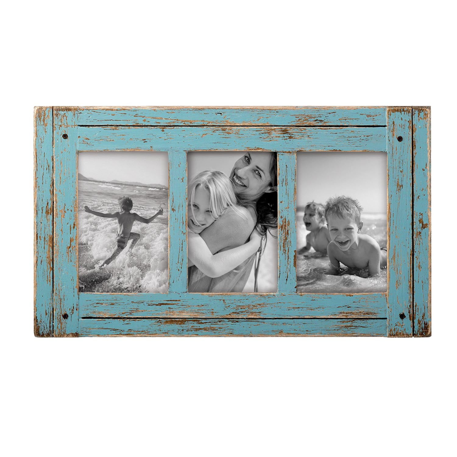 Foreside Home & Garden Blue 4 x 6 inch Decorative Distressed Wood