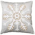 thumbnail image 1 of Snowflake Decorative Pillow - Grey, 15.75" x 15.75", 1 of 1