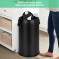 thumbnail image 4 of Yeshouse 65L Open Top Stainless Steel Waste Bin, Heavy Duty Round Trash Can for Office, Restaurant, Outdoor, 4 of 8