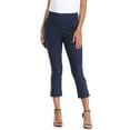 thumbnail image 5 of HDE Pull On Capri Pants For Women with Pockets Elastic Waist Cropped Pants Navy Blue - XL, 5 of 6