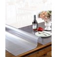 thumbnail image 1 of HQYG Custom 24x60 Inch Clear Desk Cover Protector, 1.5mm Thick Plastic Clear Desk Pad, Desk Protector Clear, Desk Mats on top of Desks, Vinyl Clear Table Cover Protector for Writing Desk, 1 of 4
