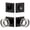 Black, variant on Viaggio 628919 Quadrato Solid Brass Single Cylinder Keyed Entry Door Knob Set And Deadbolt