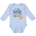 thumbnail image 3 of Inktastic I Love My Little Brother to the Moon and Back Boys or Girls Long Sleeve Baby Bodysuit, 3 of 5