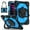 Black+Blue, variant on Dteck with Pencil Holder Case for iPad Pro 11-inch 4th 3rd 2nd 1st Gen,iPad Air 5th/4th Generation Heavy Duty Silicone Case 360 Degree Rotating Handle Stand Cover with Shoulder Strap,Navy+Black