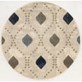 thumbnail image 2 of Radici USA 3797 Iseo Contemporary Bone Geometric Area Rug (5'3" Round), 2 of 2