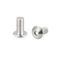 thumbnail image 1 of Unique Bargains M5x10mm Vis Machine Hexagonale Vis à Tête Ronde 304 Fixations en Acier Inoxydable Boulons 50 Pièces, 1 of 3