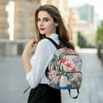 thumbnail image 6 of FORMRS Mini Backpack Purse for Women Travel Daypack Casual Shoulder Bag, Flowers and Leaves, 6 of 7
