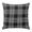 Black, White, Charcoal, variant on Throw Pillow Covers 16x16 Inch, Buffalo Plaid Decorative Pillow Cases for Couch Sofa Bed, Deep Maroon Farmhouse Gingham Striped Cotton Linen Square Home Decor Pillowcases with Hidden Zipper