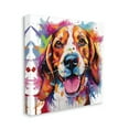 thumbnail image 4 of Stupell Industries Happy Dog Modern Splash Animals & Insects Painting Gallery Wrapped Canvas Art Print Wall Art, 36 x 36, 4 of 8