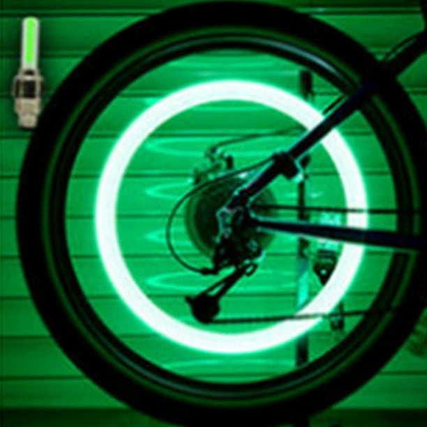 Luz de tapa de válvula de neumático, 2 piezas Luz de rueda de motocicleta Luz de tapa de válvula de neumático Luces de rueda de neumático probadas profesionalmente