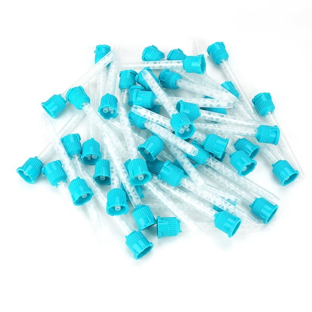 Punta de mezcla intraoral, punta de mezcla de goma intraoral dental desechable de 50 piezas, la mejor de su clase