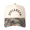 thumbnail image 6 of NASHVILLE Embroidered Patchwork Trucker Cap | Adjustable Unisex Snapback, Music City Essential, 6 of 9