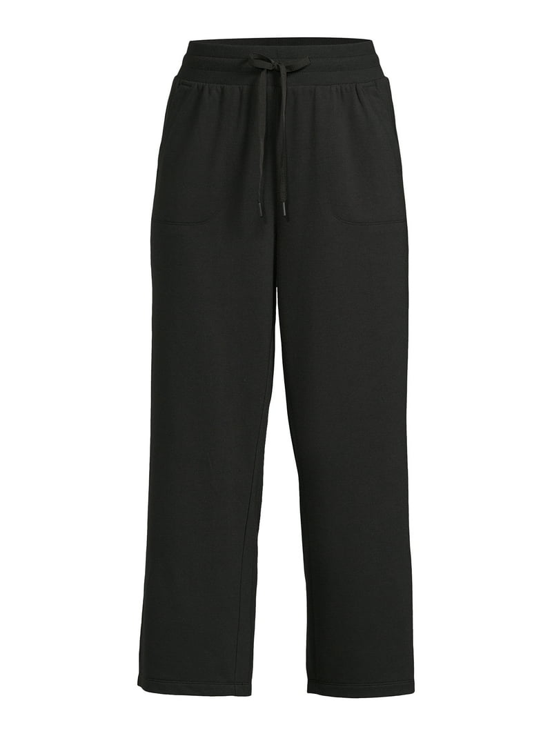 Athletic Works Women's Wide Leg Cropped Pants, Sizes XS-XXXL