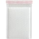 thumbnail image 2 of Sobres de burbujas de polietileno blanco de 10 x 20 cm (25 unidades), impermeables, autoadhesivos, acolchados y con espacio útil de 8,9 x 15 cm., 2 of 5