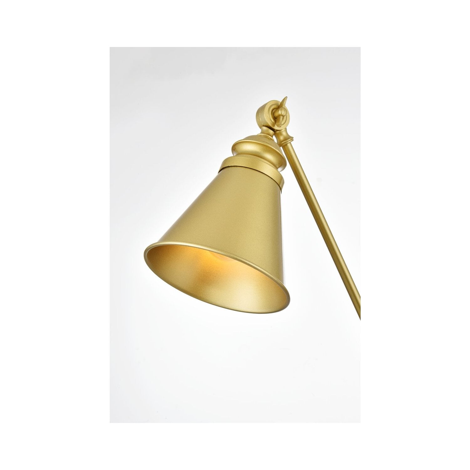 Living District Van 1-Light Metal Plug-in Wall Sconce in Brass