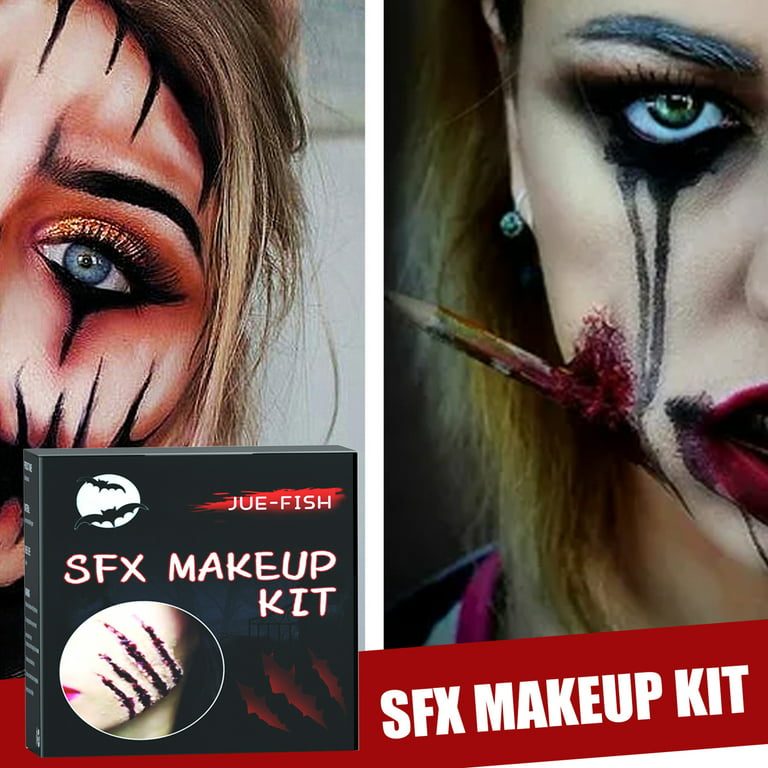 Creative Makeup for Crazy Halloween Party Stock Image - Image of hobby,  machine: 130616583