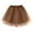 Coffee, variant on Fgnfyis Carnival Women's Skirts Three Layer Lined Mesh Ballet Skirt Puffy Dance Tutu Skirt Ballet Skirt Pink One Size