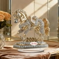 thumbnail image 2 of 2026 Year Of The Horse Acrylic Desktop Ornament With 2D Flat Art Design For Home Office Decoration, 2 of 7